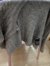 優(yōu)衣庫女裝紐花圓領(lǐng)針織開(kāi)衫/毛衣外套空調衫通勤秋冬新款481477 03 灰色 M 曬單實(shí)拍圖