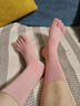 帛芮五指襪子女秋冬中筒拇指女式防臭女襪棉襪冬季分趾襪女士腳趾五趾 曬單實(shí)拍圖