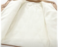 贏(yíng)一貝（Yingyibei）寶寶夾棉外套秋冬嬰兒衣服男童加厚棉衣棉服兒童保暖上衣冬季冬裝 卡其色 80 曬單實(shí)拍圖