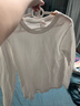 浪莎兒童t恤男女童春夏純棉打底衫中大童青少年7A抑菌t恤長(cháng)袖純色160 曬單實(shí)拍圖