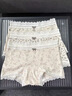 貓人純棉女士?jì)妊澊蟠a無(wú)痕碎花甜美加長(cháng)襠部抗菌少女蕾絲透氣三角短褲 粉印花+咖碎花+咖牡丹 獨立包裝-10A抗菌-3條裝 XL 【120-140斤】 曬單實(shí)拍圖