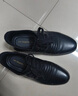 紅蜻蜓男鞋平底秋冬牛皮休閑鞋男圓頭商務(wù)正裝皮鞋男WTA306871黑色42 曬單實(shí)拍圖