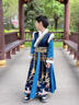 眺德高男童漢服飛魚(yú)服2026新款兒童古裝唐裝加厚拜年服小男孩冬季中國風(fēng) 男童唐裝漢服【藍色加絨（飛龍在天）】 140 曬單實(shí)拍圖