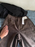 優(yōu)衣庫合作款/男裝女裝燈芯絨工裝褲/休閑褲褲子25秋冬新款479822 36 褐色 M /170/80A 曬單實拍圖