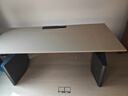 鵬景雅居雙人電腦桌可升降電動(dòng)桌家用工作臺學(xué)習書(shū)桌電競游戲桌 TL29 旗艦版 深灰色馬鞍皮面+排插線(xiàn)盒+抽屜+菱形護腿 200*80cm包安裝+理線(xiàn)槽 曬單實(shí)拍圖