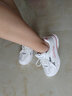 回力女鞋大碼41-43孕婦鞋秋冬季透氣網(wǎng)面休閑運動(dòng)老爹鞋 白粉 41 曬單實(shí)拍圖