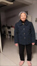 俞兆林（YUZHAOLIN）中老年人秋季外套女奶奶開(kāi)衫長(cháng)袖上衣夾克媽媽老太太新衣服女裝 紅色 2XL （105-120斤） 曬單實(shí)拍圖