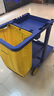 白云清潔170系列保潔車(chē)多功能手推車(chē)酒店客房專(zhuān)用工具車(chē)物業(yè)布草衛生車(chē) 藍色加厚款【無(wú)蓋】 曬單實(shí)拍圖