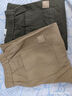 班尼路S&K系列工裝褲男寬松休閑直筒褲男款男褲純棉加絨外穿長(cháng)褲子男生 軍綠色+卡其 XL 曬單實(shí)拍圖