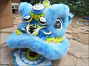 醒獅獅頭佛山竹編全套成人佛裝獅南獅羊毛學(xué)生表演獅子頭舞獅大人 3號國潮藍色單個(gè)舞獅頭（不帶獅被） 曬單實(shí)拍圖