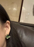 KRISTEN JUDI綠色蝴蝶耳環(huán)女銀針耳飾甜美耳釘小眾輕奢高級感無(wú)耳洞蚊香盤(pán)耳夾 無(wú)耳洞耳夾款-實(shí)用生日禮物送女友老婆閨蜜 曬單實(shí)拍圖