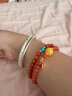 蔻詩哲 COASZE南紅瑪瑙手串新中式柿子紅疊戴手鏈女雙圈滿肉滿色喜悅生日禮物 雙圈【6mm】16-17cm手圍棠桂手串 曬單實拍圖