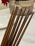 葆氏木筷子天然木筷家用實(shí)木防滑原木筷子餐具套裝5雙裝花瓶款 曬單實(shí)拍圖
