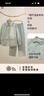 宜色家棉服家居服加厚三層夾棉 100棉秋冬保暖睡衣情侶襯衫睡衣棉服套裝 田園系-梅子青 女款 L 女120-140斤或男150-170斤 曬單實(shí)拍圖