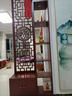 法卡威新中式入戶(hù)屏風(fēng)隔斷客廳簡(jiǎn)約現代雙面實(shí)木置物架正對大門(mén)遮擋玄關(guān) 福澤有余換鞋凳側柜帶門(mén)(包安裝) 高220*長(cháng)120cm 曬單實(shí)拍圖