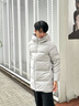 波司登（BOSIDENG）25年新款羽絨服男女情侶款中長(cháng)款90絨連帽百搭保暖外套B250245560 岫云灰8H79 M 165/88A 體重約110-120斤 曬單實(shí)拍圖