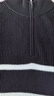 森馬（Semir）森柔|毛衫男冬季含羊毛針織衫半開襟毛衣情侶內(nèi)搭101724107206 曬單實拍圖