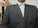 杉杉70%羊毛西服套裝男士商務(wù)職業(yè)修身西褲西裝套裝新郎結婚禮服男裝 曬單實(shí)拍圖