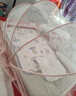 南極人嬰兒蚊帳罩寶寶小床蒙古包全罩式防蚊罩兒童可折疊通用蚊帳粉色 曬單實(shí)拍圖