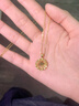 中國黃金（CHINA GOLD）四葉草18k黃金項鏈女捕夢(mèng)網(wǎng)吊墜新年情人節禮物送女友老婆 曬單實(shí)拍圖