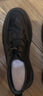 百麗酷黑商務(wù)皮鞋男秋季商場同款褶皺牛皮休閑皮鞋8CA01CM3 黑色 42 曬單實拍圖
