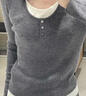 乖甜星灰色假兩件針織衫女2026春秋季新款打底大碼寬松減齡打底衫上衣女 灰色 M 99-115斤選 曬單實(shí)拍圖