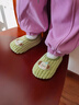 愛(ài)寶適寶寶地板襪秋冬加絨加厚嬰兒學(xué)步鞋軟底室內步前鞋綠+灰B031M碼 曬單實(shí)拍圖