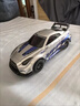 精冠1:43全比例rc漂移遙控車(chē)迷你賽車(chē)GTR汽車(chē)模型玩具桌面新年禮物男 宏星合金四驅高速漂移車(chē)（GTR-液態(tài)銀） 【2套輪胎+全比例油門(mén)+轉向】 曬單實(shí)拍圖