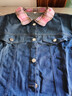 艾諾輪女童牛仔秋裝外套3-12中大童兒童上衣童裝蝴蝶可愛(ài)休閑外穿上衣 蝴蝶牛仔外套 150 建議身高140cm 曬單實(shí)拍圖