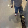 江博士學(xué)步鞋運動(dòng)鞋秋季男女童舒適休閑國貨兒童鞋B14243W001米/紅27 曬單實(shí)拍圖