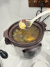 美的（Midea）煲湯電燉鍋3-4人用  家用電砂鍋煲湯鍋燉湯蠱電燉鍋 慢燉多功能煮小米粥  可預約保溫 【紫砂內膽】DGE2056 2L 曬單實(shí)拍圖