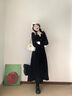妙奕嘉黑色假兩件小香風(fēng)連衣裙套裝秋冬新款長(cháng)袖裙子氣質(zhì)禮服長(cháng)裙高級感 黑色小香風(fēng)假兩件POLO領(lǐng)襯衫連衣裙【配腰帶】 XL 【建議120斤內】 曬單實(shí)拍圖
