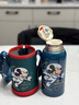 迪士尼（Disney）兒童保溫杯吸管直飲杯316不銹鋼大容量帶杯套雙蓋水杯650ml米奇 曬單實(shí)拍圖