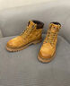 駱駝（CAMEL）【王俊凱同款】馬丁靴男鞋秋冬2025新款大黃靴女戶(hù)外工裝登山靴子 G13W379132 金黃色 43 曬單實(shí)拍圖