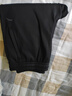 安踏（ANTA）運動(dòng)褲男士加絨衛褲秋冬季加厚保暖跑步長(cháng)褲子休閑褲直筒針織褲 【加絨-升級挺括版-直筒】黑色7307-1 XL 曬單實(shí)拍圖