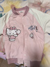 戴維貝拉（DAVE＆BELLA）【Hello Kitty聯(lián)名】?jì)和馓状貉b女童長(cháng)袖針織棒球服寶寶衣服 粉色【現貨】 140 cm（建議身高130-140cm） 曬單實(shí)拍圖
