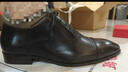 【發(fā)順豐空運】上頓丹尼男鞋商務(wù)休閑正裝皮鞋英倫隱形內增高6cm8cm大碼47小碼三接頭牛津鞋新郎婚鞋 黑色 增高款 41 曬單實(shí)拍圖