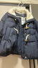 初語(yǔ)羽絨服女2025冬季新款牛仔不易褪色90絨復古學(xué)院牛角扣面包服 牛仔藍 M 曬單實(shí)拍圖