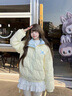 丹珠娜（DanZhuNa）奶黃色羽絨棉服女裝短款2025冬季新款甜美風(fēng)小個(gè)子面包服棉衣外套 黃色 M 曬單實(shí)拍圖