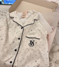 維多利亞的秘密 楊冪田曦薇同款 宅度假輕舒絨防靜電家居服長(cháng)袖長(cháng)褲睡衣套裝 5NZY粉豹紋 11273305 S 曬單實(shí)拍圖