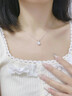 老鳳祥 足銀莫桑鉆石項鏈女款純銀耳釘吊墜紀念日生日禮物送女友 【京東八倉發(fā)貨】*當/次日達-高檔足銀莫桑鉆項鏈 曬單實(shí)拍圖