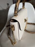 COACH蔻馳女包奢侈品女士大牌包包手提單肩斜挎包情人節禮物情人節禮物 皮革白色C1560IMCAH 曬單實(shí)拍圖