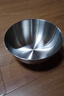 無(wú)印良品（MUJI）  不銹鋼 盆 餐具 家用揉面盆洗菜發(fā)面盆  和面盆 料理盆 銀色 XL 直徑28*高11.5cm 曬單實(shí)拍圖