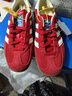 阿迪達斯（adidas）三葉草男女鞋GAZELLE INDOOR低幫休閑鞋IF1808紅白35.5 曬單實(shí)拍圖