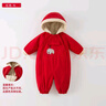 戴維貝拉【商場(chǎng)同款】冬裝嬰兒衣服寶寶加絨加厚連體衣男寶服女寶 曬單實(shí)拍圖