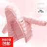 【鴨絨】女童輕薄羽絨服秋冬款2025新款冬季保暖男童外套兒童冬裝 【三防羽絨服】純色粉 110 曬單實(shí)拍圖
