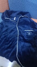 秋冬可外穿珊瑚絨睡衣情侶加厚加絨保暖棉襖家居服中老年人套裝 藏青皇冠 L 110-125斤 曬單實(shí)拍圖