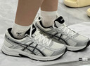 亞瑟士ASICS女鞋舒適透氣跑步鞋緩震回彈跑鞋運動(dòng)鞋 GEL-CONTEND 4 白色/銀色 37.5 曬單實(shí)拍圖