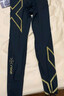 2XU Light Speed系列健身褲男 MCS梯度壓縮褲專(zhuān)業(yè)訓練高彈速干緊身褲 黑/金反光 L 曬單實(shí)拍圖