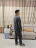 路讓宋男士珊瑚絨睡衣秋冬款加厚加絨保暖家居服男青少年學(xué)生家居服套裝 黑色 XL （建議120-140斤） 曬單實(shí)拍圖